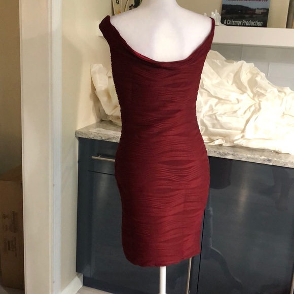 Wave off shoulder mini Burgundy - Picture 5 of 8